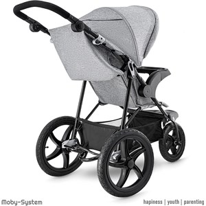 Poussette compacte pliable, 3 roues