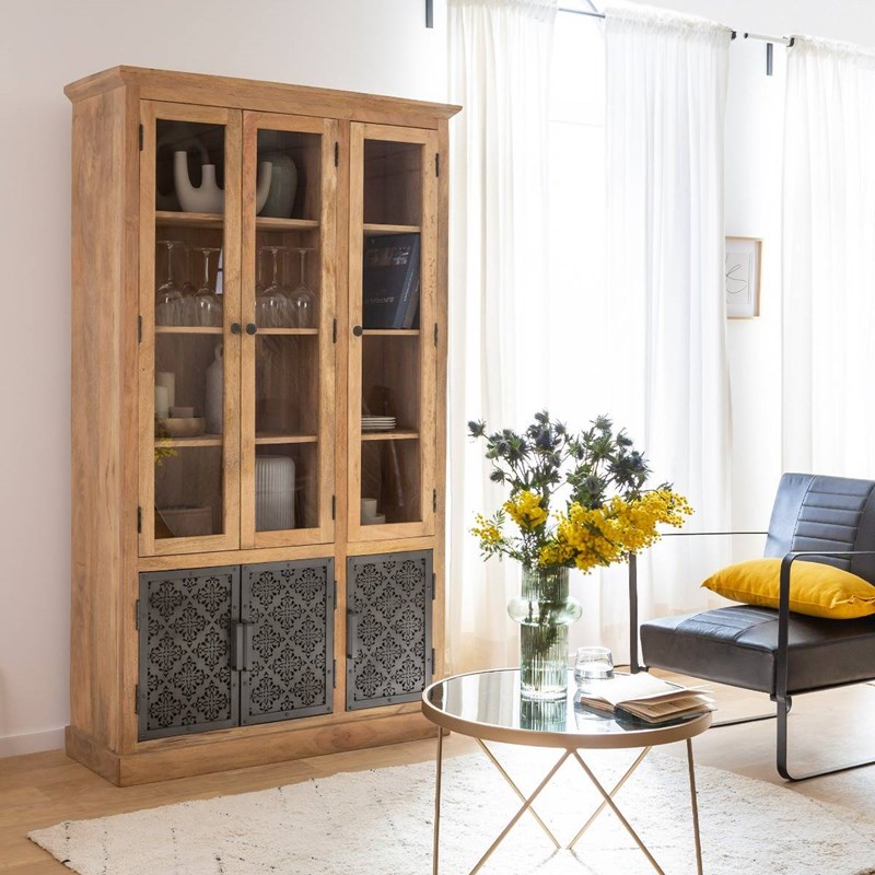 Vaisselier en bois de manguier