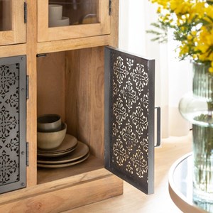 Vaisselier en bois de manguier