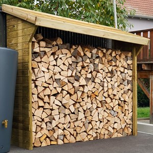 Abri bûches en bois traité olbia