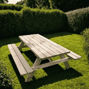 Table de pique-nique bois 6 personnes