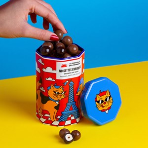 Noisettes enrobées chocolat noir et lait