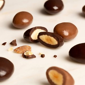 Amandes enrobées de chocolat