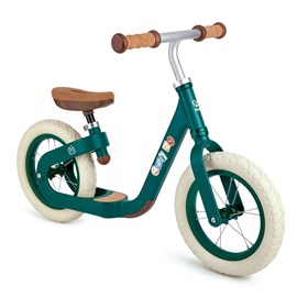 Draisienne verte en métal avec repose p