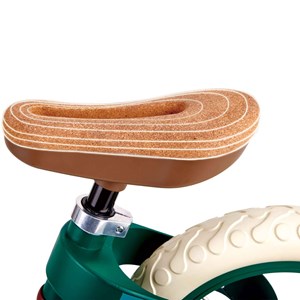 Draisienne verte en métal avec repose p