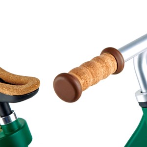 Draisienne verte en métal avec repose p