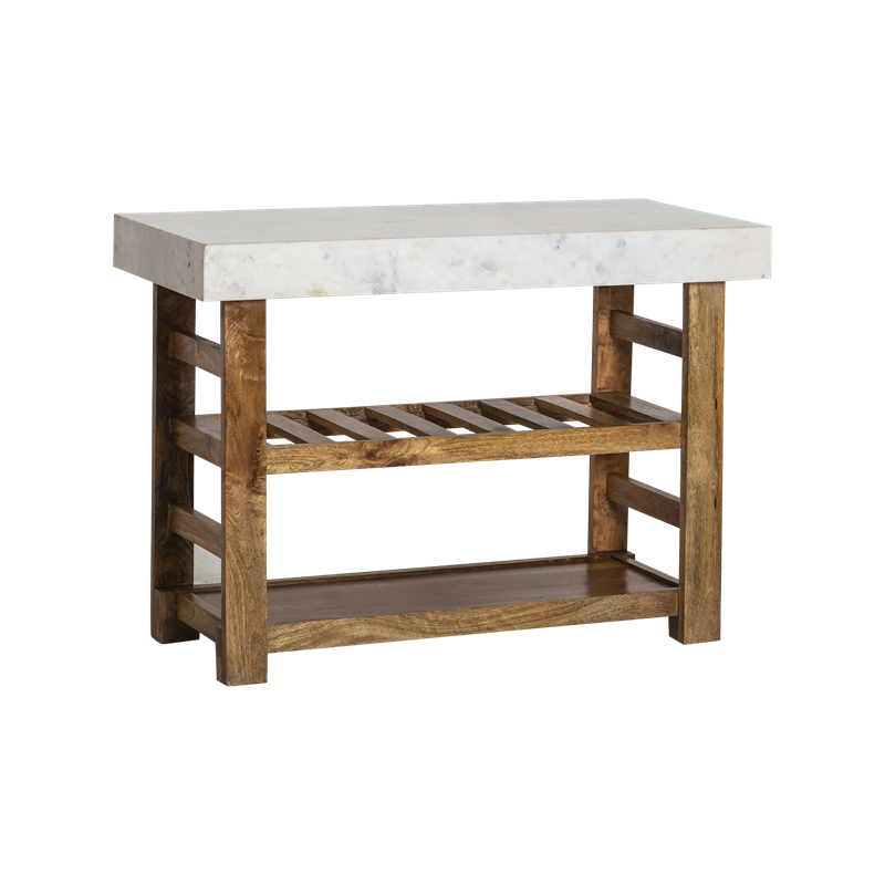 Billot en bois et en marbre