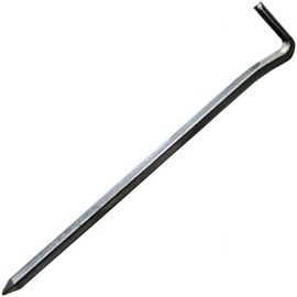 6 piquets de tente cao carrés acier 160