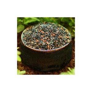 Thé vert genmaicha bio 100g – thé japonais au riz grillé, saveur douce