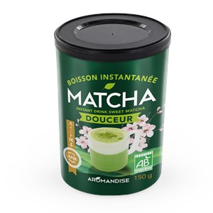 Boisson instantanée matcha douceur bio gourmande uji japon 150g