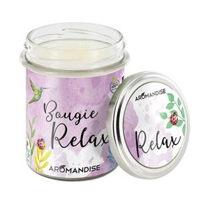 Bougie parfumée relax - 100% végétale -