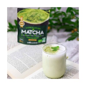 Thé vert matcha bio poudre culinaire doux uji japon 50g
