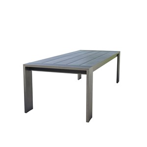 Table de jardin en aluminium noir 8 p