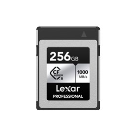 Lexar carte pro cfexpress 256 go type b card silver series 1000r600w mos