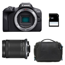 Canon eos r100 + rf-s 18-150mm f3.5-6.3 is stm + sac + carte sd 8 go