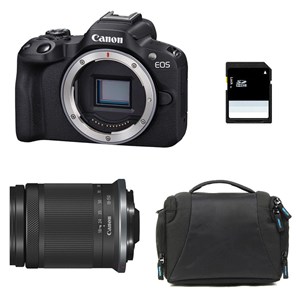 Canon eos r50 + rf-s 18-150mm f3.5-6.3 is stm + sac + carte sd 8 go