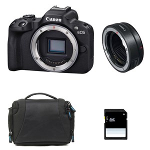 Canon eos r50 + sac + carte sd 8 go + bague ef-eos r