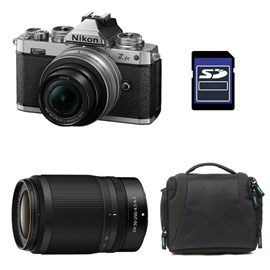 Nikon z fc + z 16-50 silver + z 50-250 + sac + carte sd 8 go