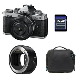 Nikon z fc + z 28mm f2.8 se + sac + carte sd 8 go + adaptateur ftz ii