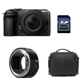 Nikon z30 + z 16-50 + sac + carte sd 8 go + adaptateur ftz ii