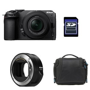 Nikon z30 + z 16-50 + sac + carte sd 8 go + adaptateur ftz ii