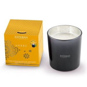 Grande bougie parfumée 450g ambre