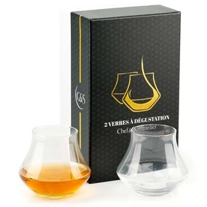 Coffret de 2 verres warm whisky et rhum