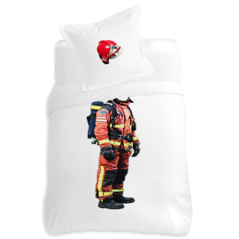 Dourev - Housse de couette 140x200 pompier billy