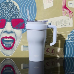 Mug inox double paroi bleu