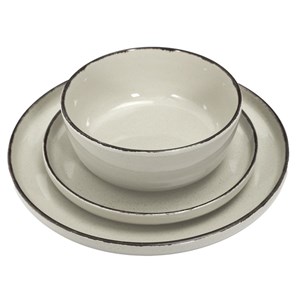 Service à vaisselle 12 pièces grès