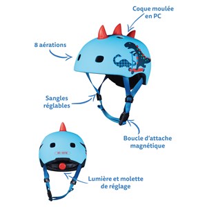 Casque dinosaure 3d