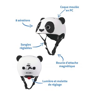 Casque panda 3d